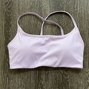 NWOT-Rapbin Strappy Sports Bra in Light Purple with Removable Pads - Never Worn!